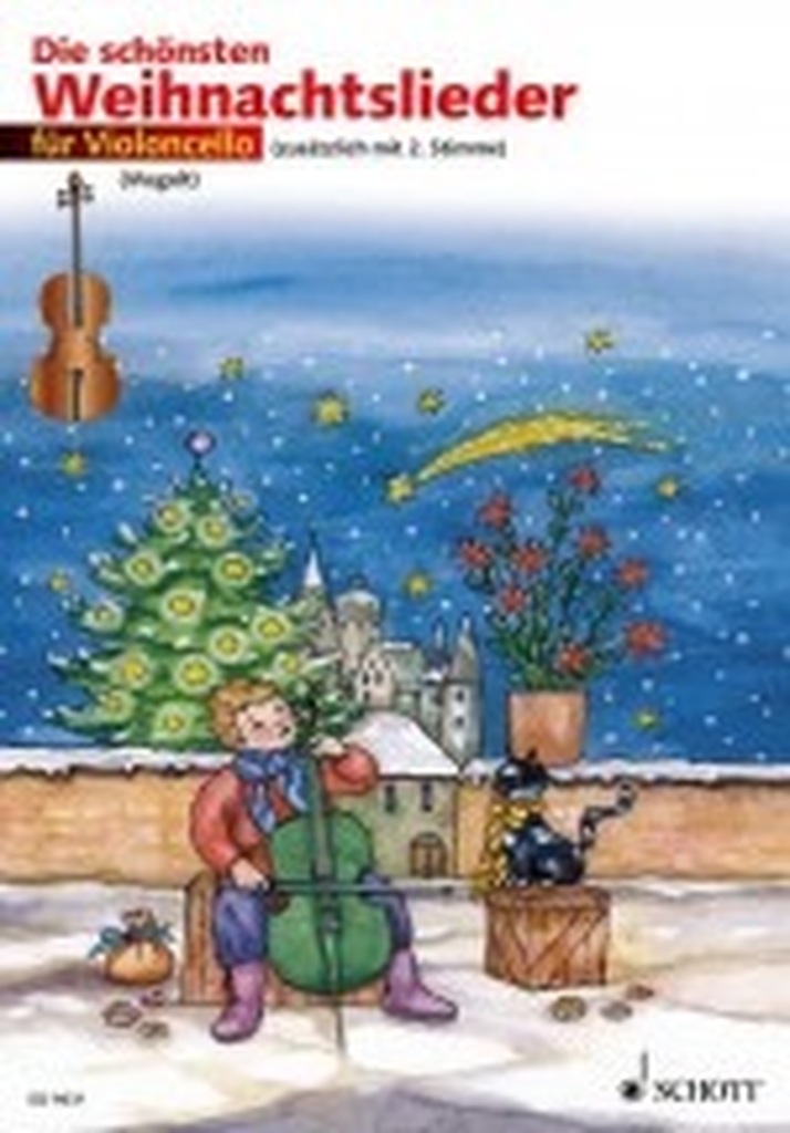 Die schönsten Weihnachtslieder für 1-2 Violoncelli, sehr leicht bearbeitet - mit Online Audio