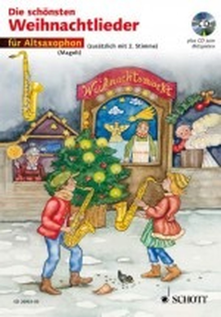 Die schönsten Weihnachtslieder für 1-2 Alt-Saxophone, sehr leicht bearbeitet - Ausgabe mit Online-Audiodatei