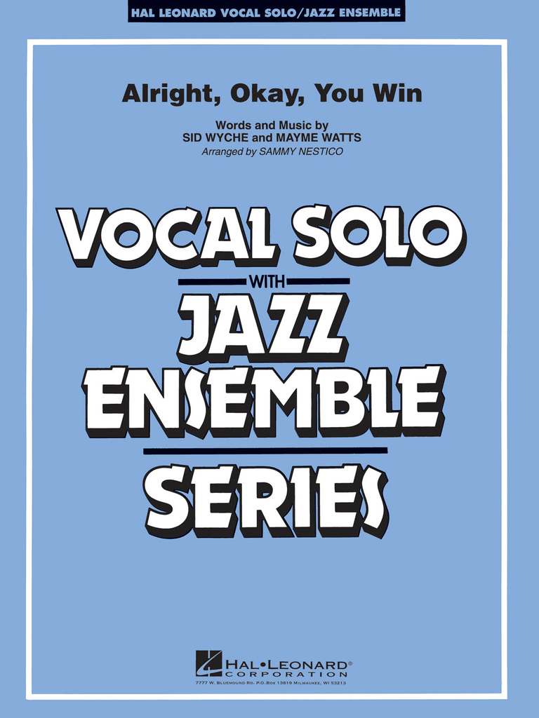 Alright Okay You Win - vocal solo & jazz ensemble