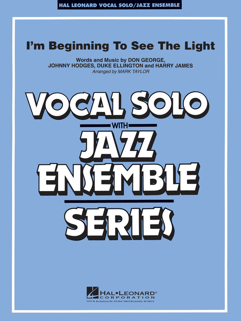 I\'m Beginning to See The Light - vocal solo & jazz ensemble