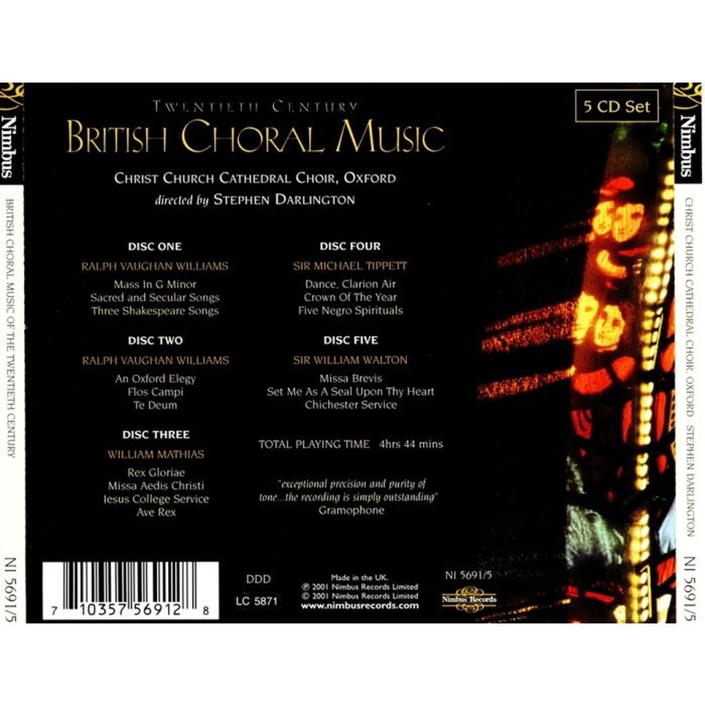 20th Century British choral music