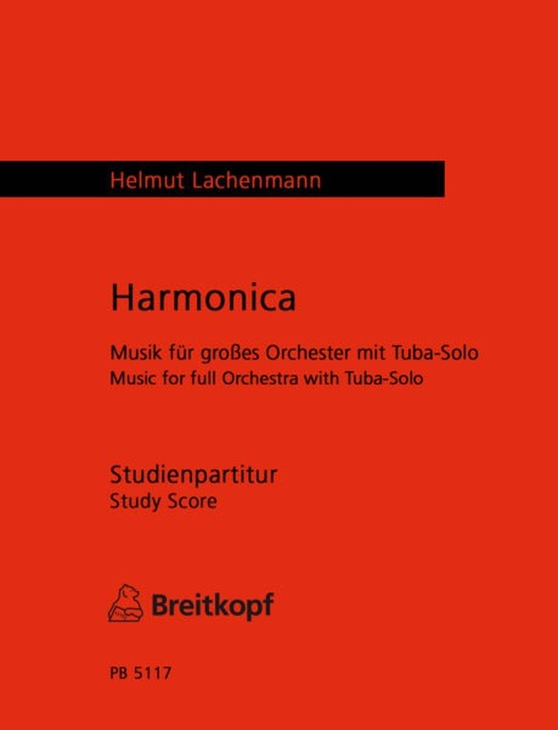 Harmonica - Studienpartitur, Musik für großes Orchester mit Tuba