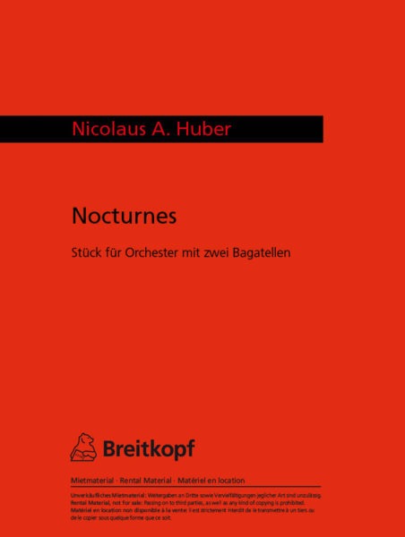 Nocturnes - Studienpartitur, Stück für Orchester mit 2 Bagatellen