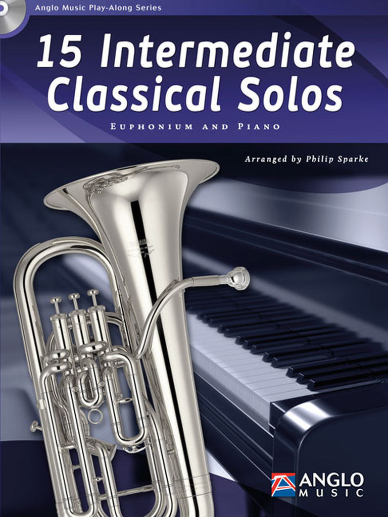 15 Intermediate Classical Solos, Bb Euphonium TC/ C Euphonium BC - Buch mit CD, Euphonium und Klavier