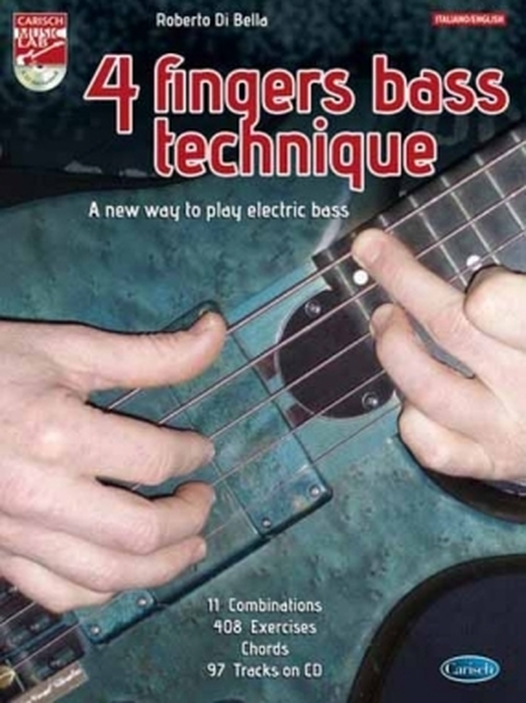 4 Fingers Bass Technique, Buch mit CD, E-Bass