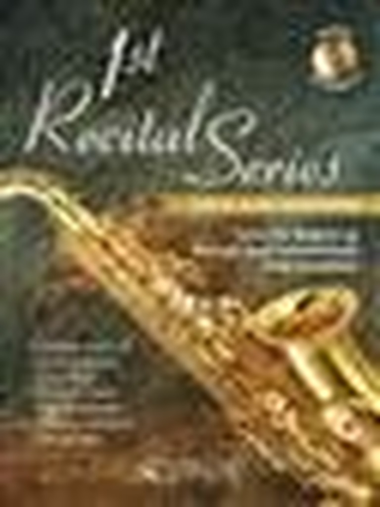 1st Recital Series for Eb Alto Saxophone, Solos for Beginning through Early Intermediate level, Buch mit CD, Altsaxophon
