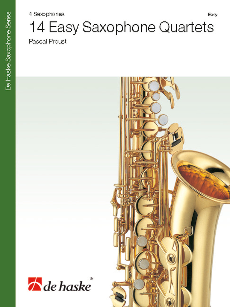 14 Easy Saxophone Quartets - Partitur mit Stimmen, 4 gleich gestimmte Saxophone