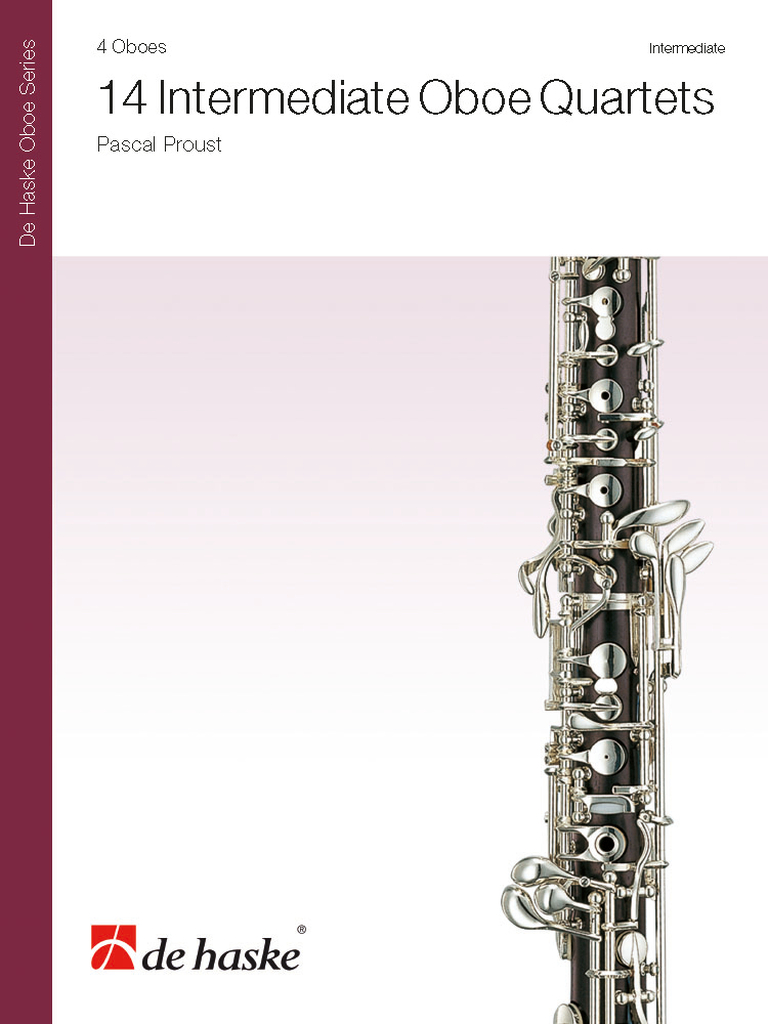 14 Intermediate Oboe Quartets - Partitur mit Stimmen, 4 Oboen