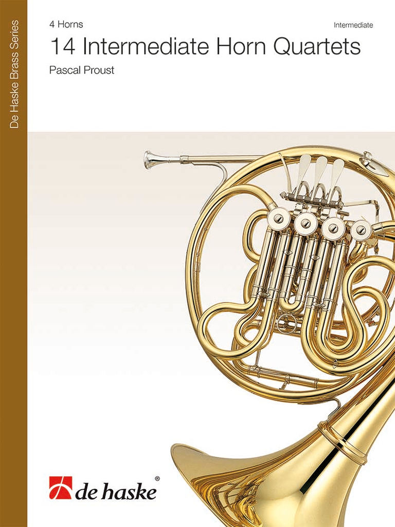 14 Intermediate Horn Quartets - Partitur mit Stimmen, 4 Hörner