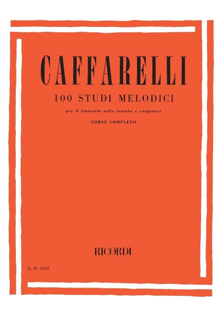 100 Studi Melodici, Corso Completo, Partitur