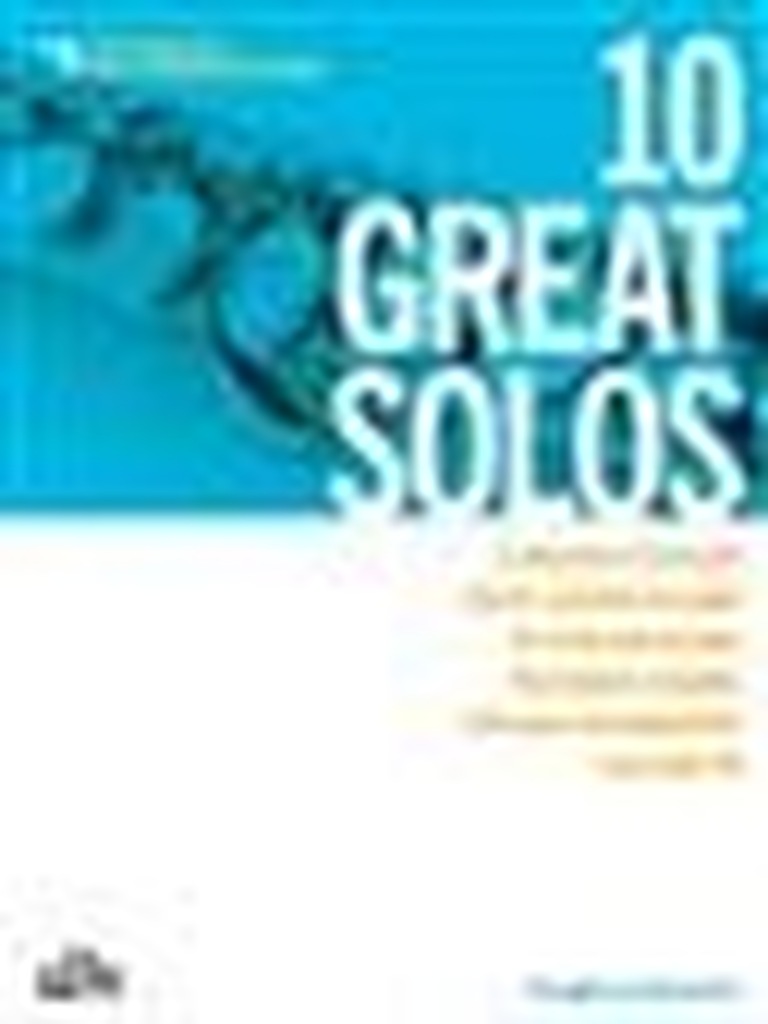 10 Great Solos - Flute, A collection of favourite melodies specially arranged for early-intermediate flute players - Buch mit CD