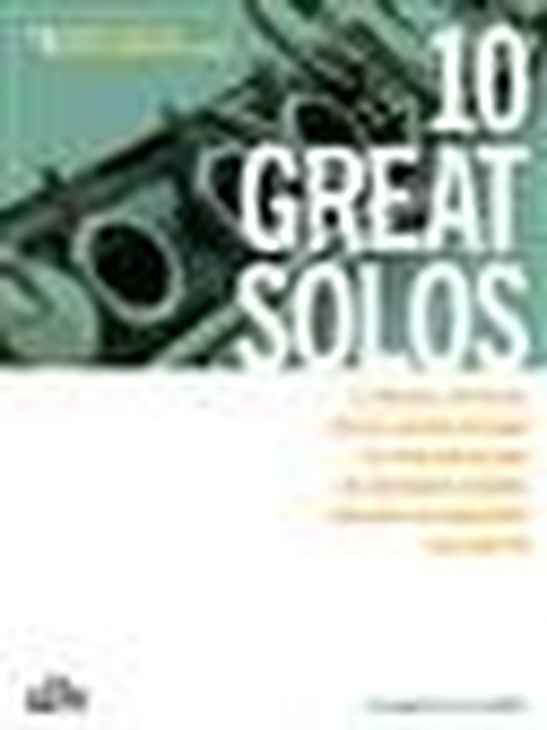 10 Great Solos - Clarinet, A collection of favourite melodies specially arranged for early-intermediate clarinet players, Buch mit CD, Klarinette und Klavier