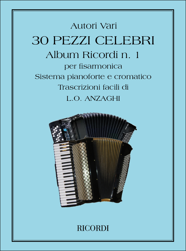 30 Pezzi Celebri Per Fisarmonica, Partitur