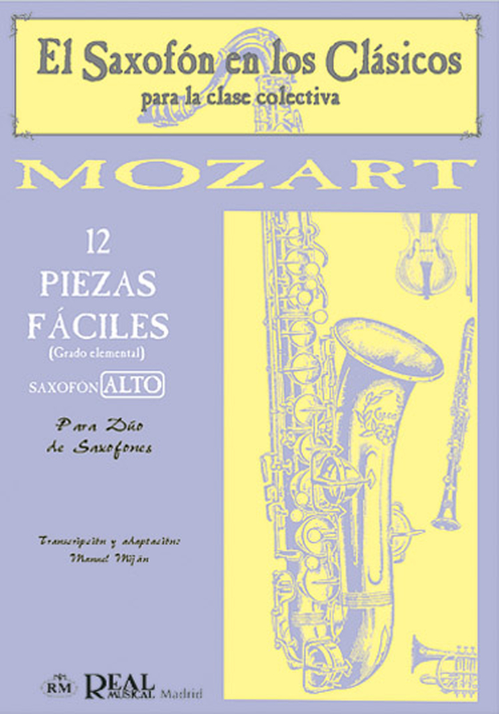 12 Piezas Fáciles, Grado Elemental - Alto Sax