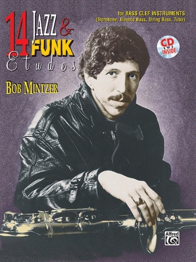 14 Jazz & Funk Etudes, Bass-instrument - Buch mit CD