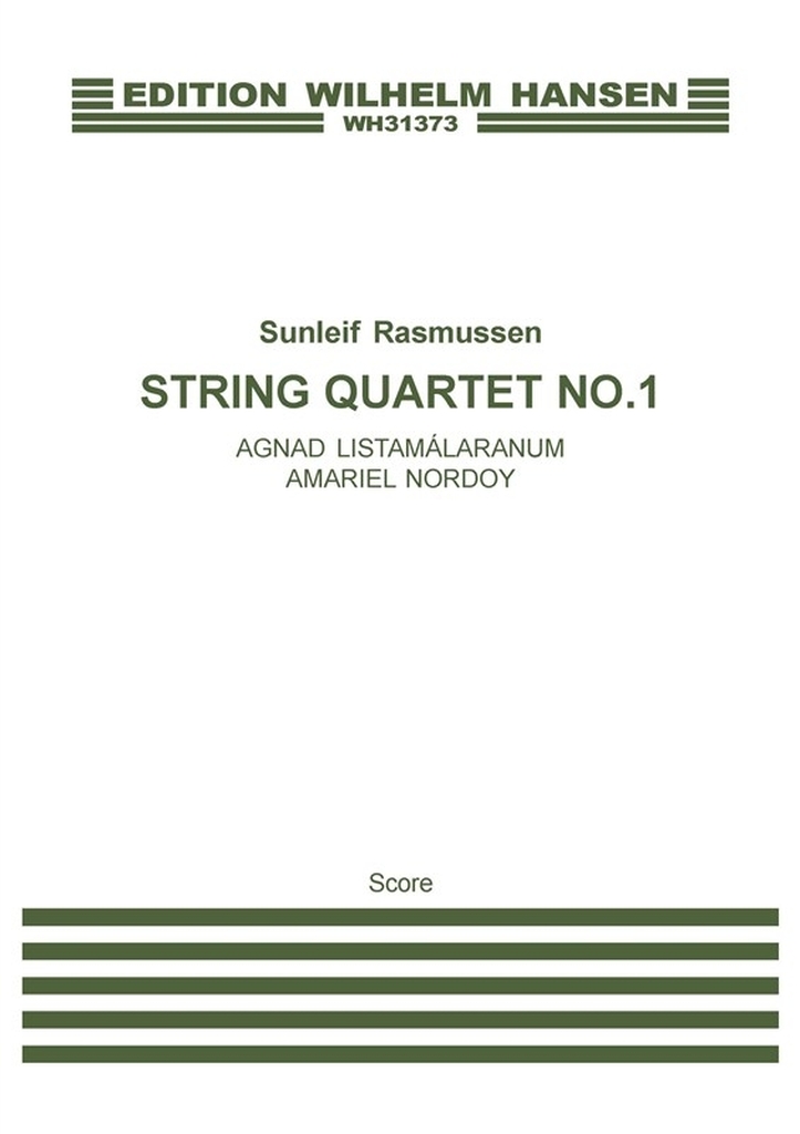 String Quartet Nr 1, Partitur