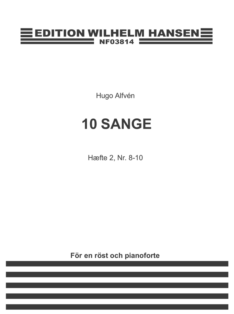 10 Sange Hæfte 2, Sang 8-10, Voice And Piano