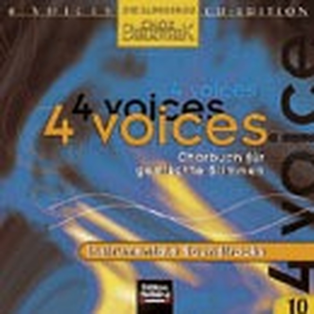 4 voices, Instrumentale Soundtracks aus / CD   10 mit Soundtracks; Zum Chorbuch 4 voices ist eine CD-Edition erhältlich, die sich gliedert in:  9 CDs mit den Aufnahmen aller im Chorbuch enthaltenen Sätze in beispielgebender Interpretation von internationa