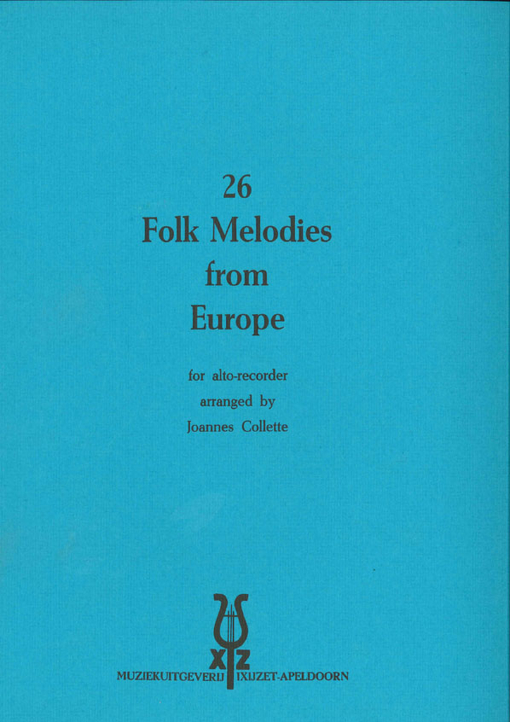 26 Folk Melodies Europa, Altblockflöte