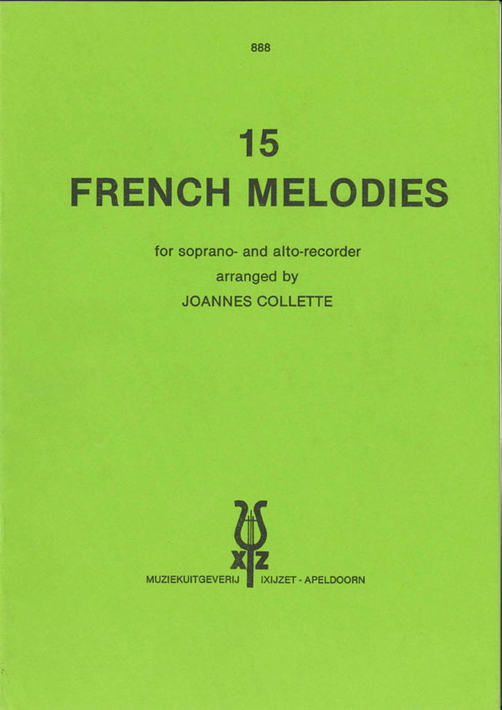 15 French Melodies, Soprano / Alto Recorder