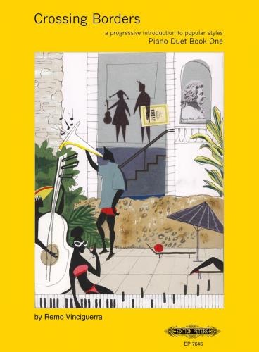 Crossing Borders for Piano Duet, Book 1 - A Progressive Introduction to Popular Styles Einführung in das Pop- & Jazz-Pianospiel vierhändig. Band 1
