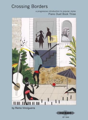 Crossing Borders for Piano Duet, Book 3 - A Progressive Introduction to Popular Styles,  Einführung in das Pop- & Jazz-Pianospiel vierhändig. Bd 3