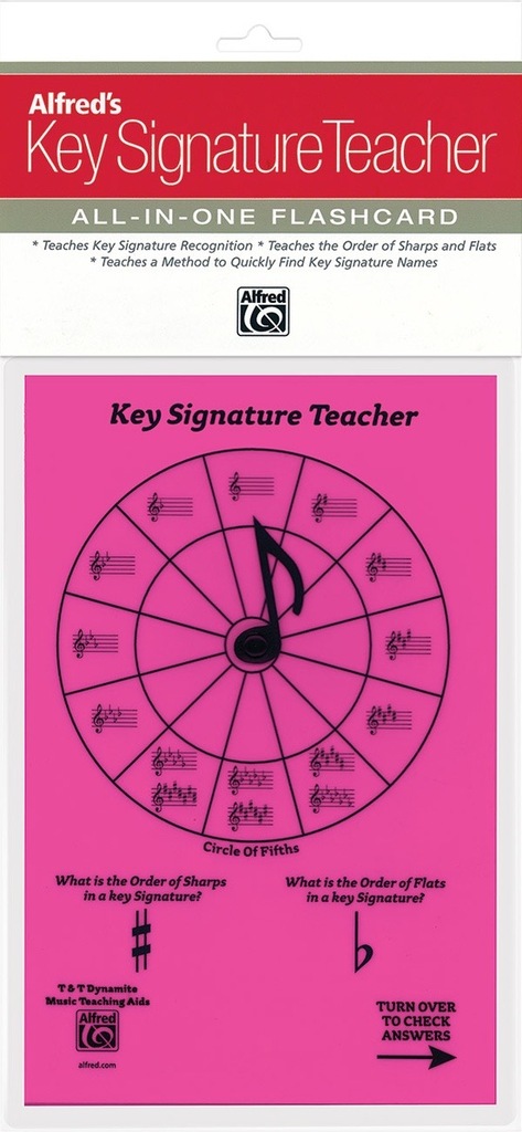 Alfred's Key Signature Teacher: All-In-One Flashcard Pink
