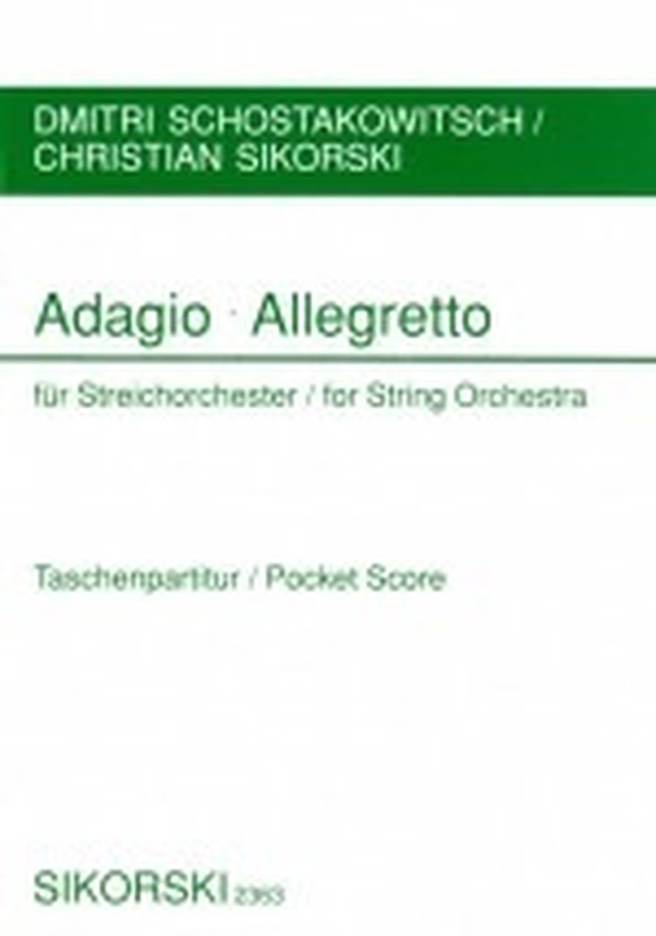Adagio - Allegretto - Taschenpartitur