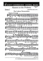 Des Lebens Sonnenschein, Nr 1 aus Hymnen an den Frohsinn - Chorstimme Sopran II