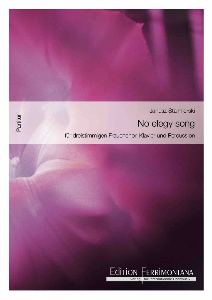 No elegy song - Partitur