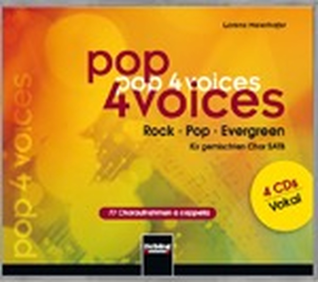 Pop 4 Voices - 4 CD-Box vokal, 77 Choraufnahmen a cappella