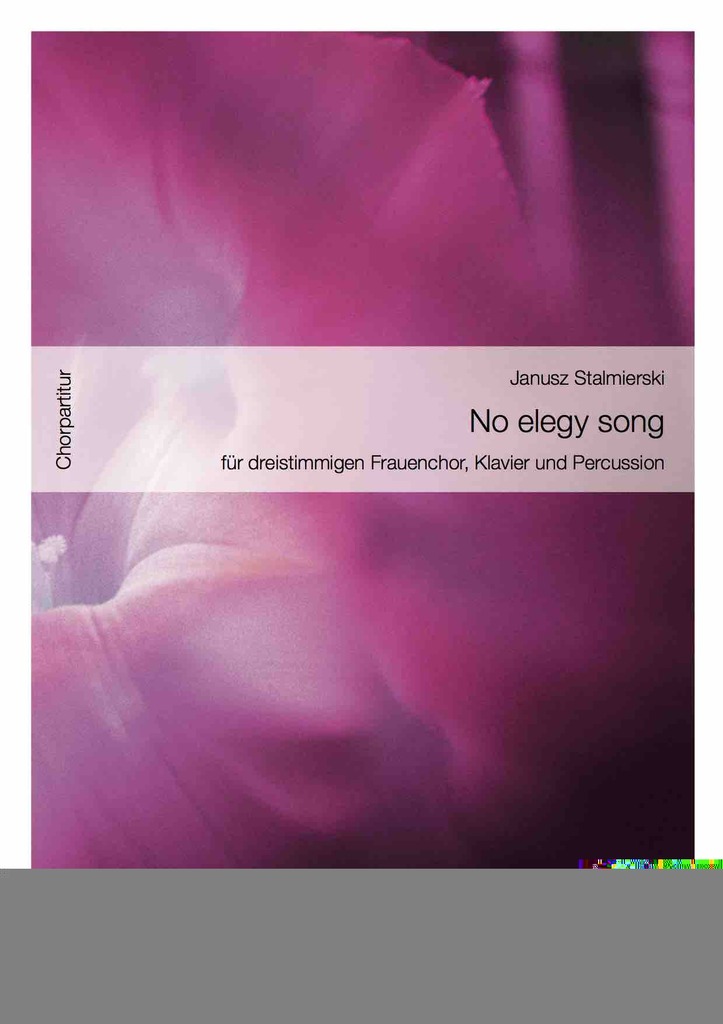 No elegy song - Chorpartitur