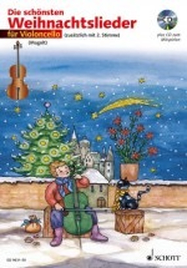 Die schönsten Weihnachtslieder für 1-2 Violoncelli, sehr leicht bearbeitet - Buch mit CD