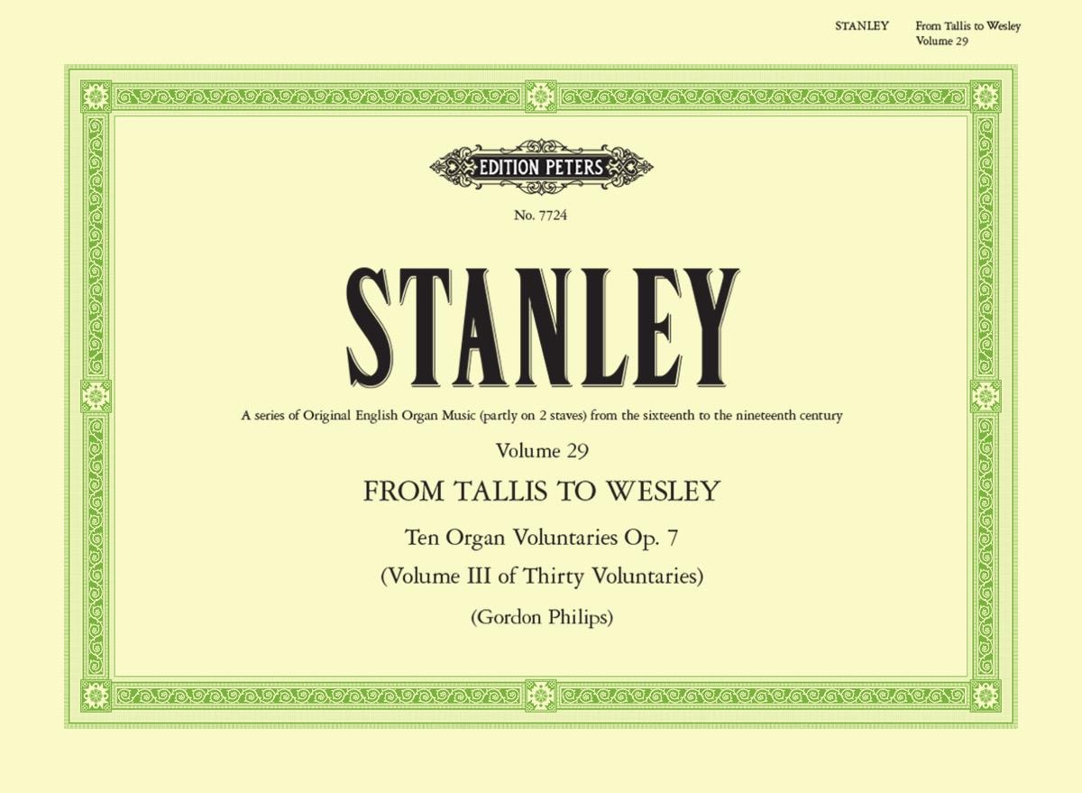 Stanley: 10 Organ Voluntaries, op 7