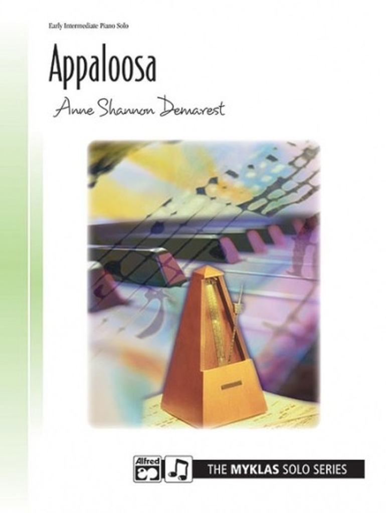 Appaloosa - toccata is one of the most successful pieces in the Myklas catalog. NFMC selection 1998-2000