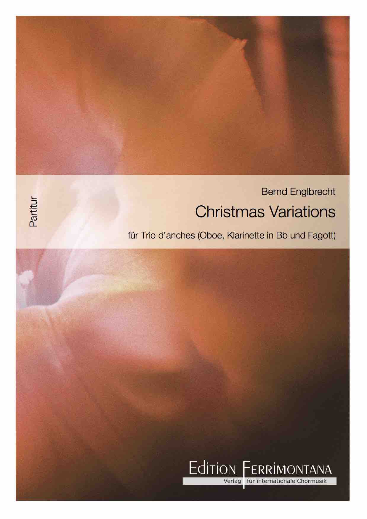 Christmas Variations für Trio d\'anches: Oboe, Klarinette in Bb und Fagott - Partitur