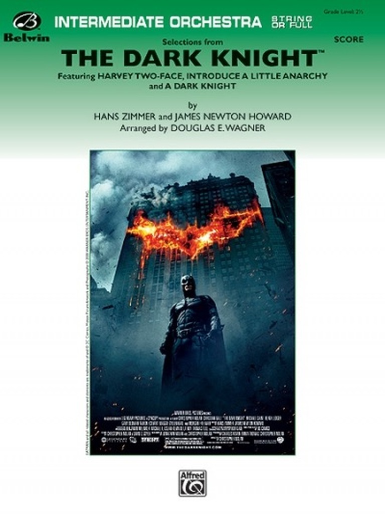 Dark Knight, Selections from - Partitur