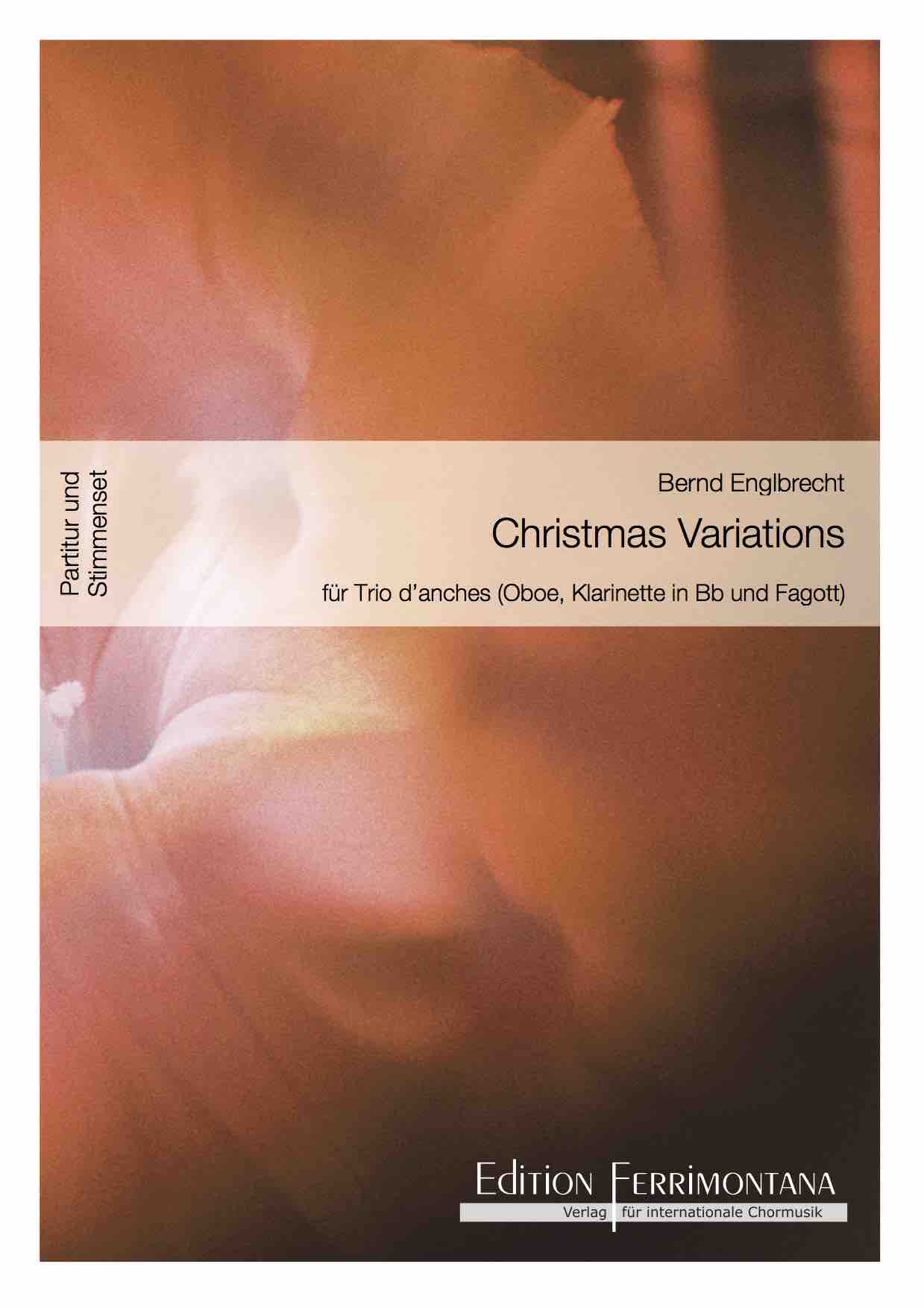 Christmas Variations für Trio d\'anches: Oboe, Klarinette in Bb und Fagott - Partitur und Stimmenset