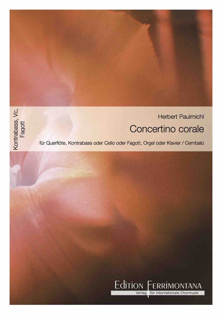 Concertino corale für Querflöte oder Violoncello, oder Fagott, Kontrabass, Orgel oder Klavier / Cembalo, op 351 - Kontrabass oder Violoncello oder Fagott Stimme