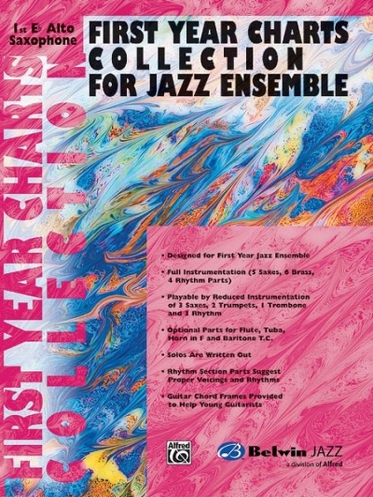 First Year Charts Collection for Jazz Ensemble - alto sax 1