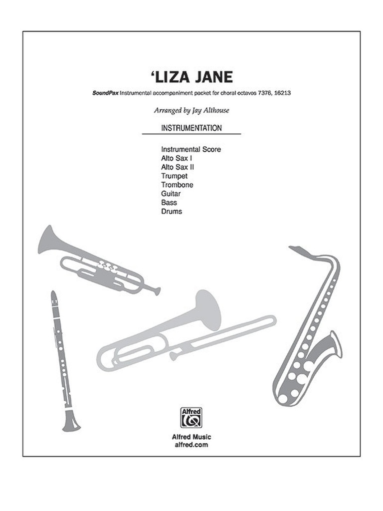 Liza Jane - Instr.-Pack: trumpet, 2 alto saxes, trombone rhythm, score