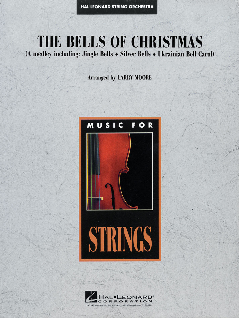 Bells of christmas - Using the favorite holiday carol Silver Bells as its centerpiece, here is a collage of \"bell\" tunes and effects, woven into a solid, accessible medley for developing string ensembles. Also includes Ukranian Bell Carol and Jingle...